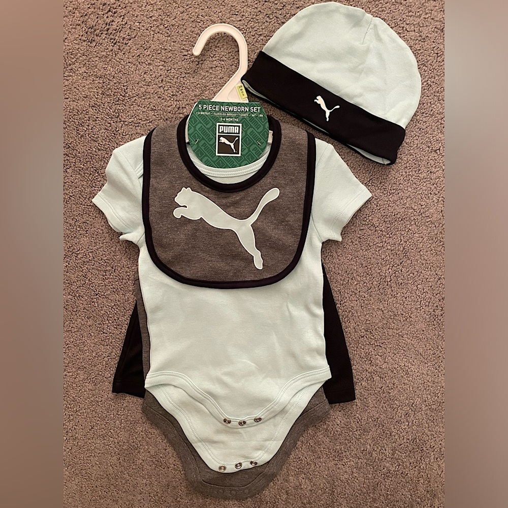Puma 5 Piece Newborn Set 3-6 months